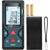 Tiardey Entfernungsmesser, LM50 50M Digitaler Laser-Entfernungsmesser mit LCD-Hintergrundbeleuchtung M/In/Ft mit Mehreren Messmodi wie Pythagoras/Entfernungs-/Flächen-/Volumenmessungen