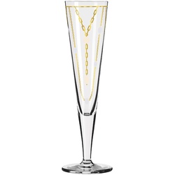 Ritzenhoff Champagnerglas Goldnacht 205 ml Kristall, Kristalloptik Gold