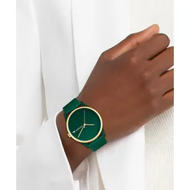 Lacoste Analog Quarzuhr für Damen Kollektion Crocodelle mit Silikonarmband