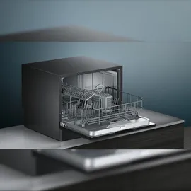 Siemens iQ500 SK25IB00TE Tischgeschirrspüler (freistehend, 551 mm breit, Schwarz)