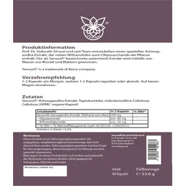 VITARAGNA Sensoril Ashwagandha Withanolide Kapseln 60 St.