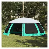 vidaXL Poolzelt mit abnehmbarem Überzelt Netzwänden Meergrün 690x690cm