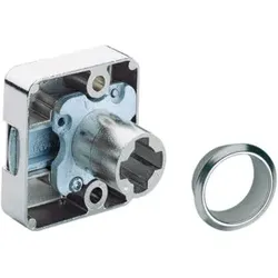 Hettich Zylinderfallenschloss 45741 Metall,Zylinder, Durchmesser 18mm, D 25mm