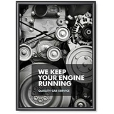 Showdown Displays Klapprahmen 25 mm - 50x70cm - schwarz,