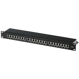 helos Patchfeld Cat 6A 19" 1HE 24 Port schwarz