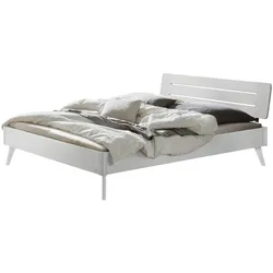 Hasena Lounge Rubiera Bettgestell Massivholz - Weiss deckend