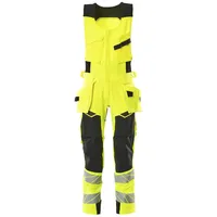 Mascot Kombihose Hängetaschen,ULTIMATE STRETCH Kombihose, hi-vis gelb/schwarz