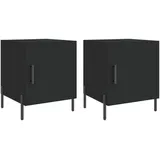 vidaXL Nachtschrank 40 x 40 x 50 cm Schwarz