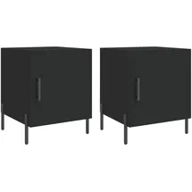 vidaXL Nachtschrank 40 x 40 x 50 cm Schwarz