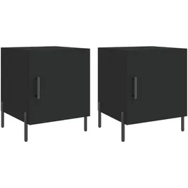 vidaXL Nachtschrank 40 x 40 x 50 cm Schwarz