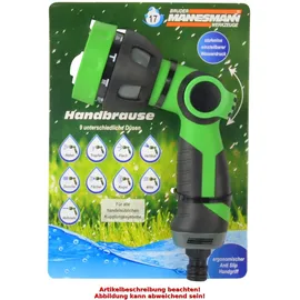 Brüder Mannesmann Werkzeuge Gartenbrause 9 Sprühfunktionen