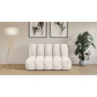 2-Sitzer "Priya Designersofa, moderne Steppung, auch in Bouclé", beige, B:155cm H:84cm T:108cm, 100% Polyester, LEGER HOME BY LENA GERCKE, Sofas, gemütlich und modern, B/T/H: 155/108/84 cm