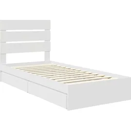 vidaXL Aufbewahrungsbett 90 x 200 cm Weiß