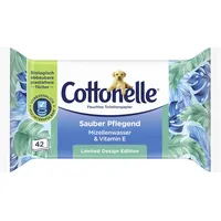 Cottonelle Feuchtes Toilettenpapier Sauber Pflegend 1-lagig, 42 Tücher