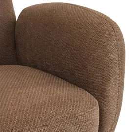 Mendler Sessel HWC-P33 Chenille 86 x 77 x 86 cm Braun