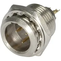 HICON HI-XMEM3 Miniatur-XLR-Steckverbinder Stecker, Einbau vertikal Polzahl: 3 Silber,