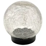 Kynast LED Solar Glaskugel Gartenkugel 10 LED 10 cm Glas transparent