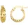 Fascination by Ellen K. Creolen 375 Gelbgold glanz diamantiert one-size