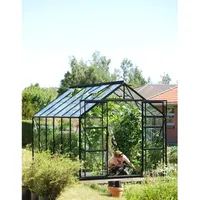 Vitavia Gewächshaus Uranus 9900 Schwarz 9,9 m2 inkl. Fundament