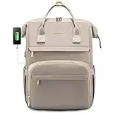 LOVEVOOK Rucksack Damen, Wasserdicht Laptoprucksack 15,6 Zoll Groß Backpack, Rucksäcke Daypacks für Arbeit Business Büro Reise