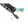 InLine Kabelkanal flexibel, vertikal für Tische, 2 Kammern, 0,80m, schwarz