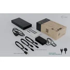 iTEC i-tec USB-C KVM Dock PRO for 3 Hosts, Dual Video, mit 2x Power Delivery max 92W