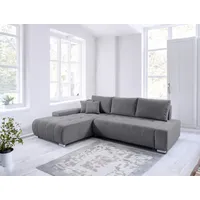 Fun Möbel Ecksofa Sofa mit Schlaffunktion VOGAR Stoff Poso