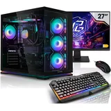 aurumpc Aurum Komplett Set Gaming PC Ryzen 9 5950X 27"  LED  AMD Ryzen 9 5950X 4,9 GHz 32 GB RAM 1 TB SSD GeForce RTX 5060 Ti Windows 11