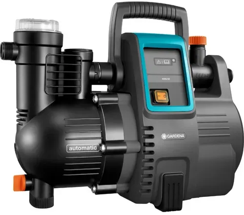 GARDENA Hauswasserautomat »4000/5E«, Leistung: 1100 W, Betriebsdruck: max. 4,5 bar, inklusive Brause - gruen