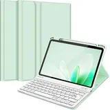 Fintie Tastatur Hülle für iPad Air 11 Zoll M3/M2 (2025/2024), iPad Air 5/4 Generation 10,9" (2022/2020) Grün