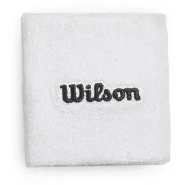 Wilson Terry Logo Schweißbänder, Feuchtigkeitskontrollierend und schnelltrocknend, Weiß (Bright White), Einheitsgröße