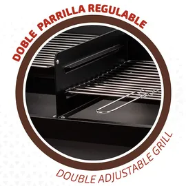 Aktive Grillfest 97x42x96 cm schwarz