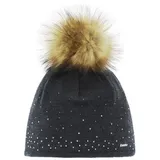 Eisbär Tiana Lux Crystal Mütze Schwarz