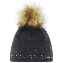 Eisbär Tiana Lux Crystal Mütze Schwarz
