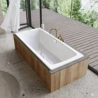 Kaldewei Cayono Duo 725 Badewanne 180x80x41cm, Perl-Effekt, mit Grifflochbohrungen,