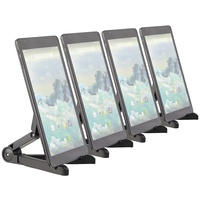 PEARL Tablet Halterung: 4er-Set Faltbare Tablet-Ständer für Tablet, Tablet-PC, E-Book-Reader (Faltbarer Tabletständer, Tablet Stativ, Universal Smartphone)