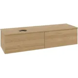 Villeroy & Boch Waschtischunterschrank 2 Auszüge 160 x 36 x 50 cm Eiche