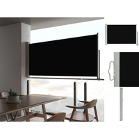 VidaXL Ausziehbare Seitenmarkise 60 x 300 cm schwarz
