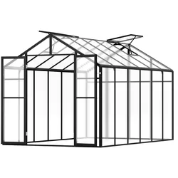 VEVOR Gewächshaus Tomatenhaus Pflanzenhaus Frühbeet Treibhaus 236x346x207cm