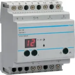 Hager EV108 Fernsteuergerät Komfort 1-10V mit.Fernsteuergerät Steuergerät mit 1 bis 10 V Schnittstelle und Schließerkontakt zur gemeinsamen