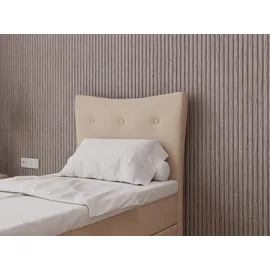 panda möbel Boxbett, Beige, Holz, Mode, 90x200 cm, Oeko-Tex® Standard 100, Schlafzimmer, Betten, Boxspringbetten