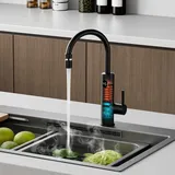 ESIP Oihpaw Küchenarmatur mit Durchlauferhitzer Schwarz