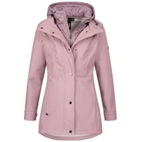 LPO Softshelljacke »LUCANIA PEAK Women«, leichte Softshelljacke mit All-Over-Print und abnehmbarer Kapuze, Gr. 36/38 (M), rosa, , 96594026-38