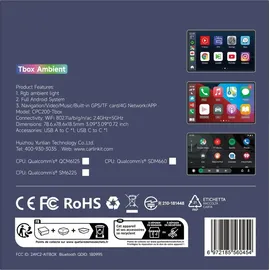 Carlinkit Smart Box Android 13, Auto Schwarz