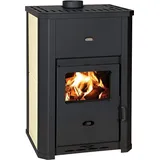 Eek a: Wasserführender Kaminofen Prity wd W24 d, Creme - 24,3 kW