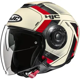 HJC Helmets i40N Velu MC1 Beige/Schwarz/Rot M