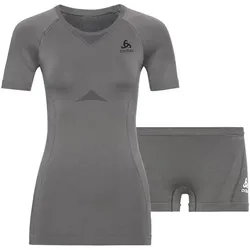 ODLO Damen Baselayer Set PERFORMANCE EVOLUTION, odlo steel grey - odlo graphit, XL