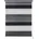 Doppelrollo mydeco Just-Triple Gr 2 grau grau weiß B 120cm H 160cm Polyester Rollos