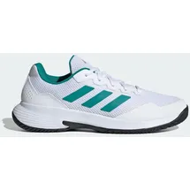 adidas Gamecourt 2.0 Tennis Shoes, FTWR White/Pure Teal/core Black, 46
