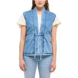 Mustang Jeansweste mit Schnürung Modell Gillian Jeansblau, XS